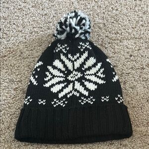 Black and White Kids Winter Hat